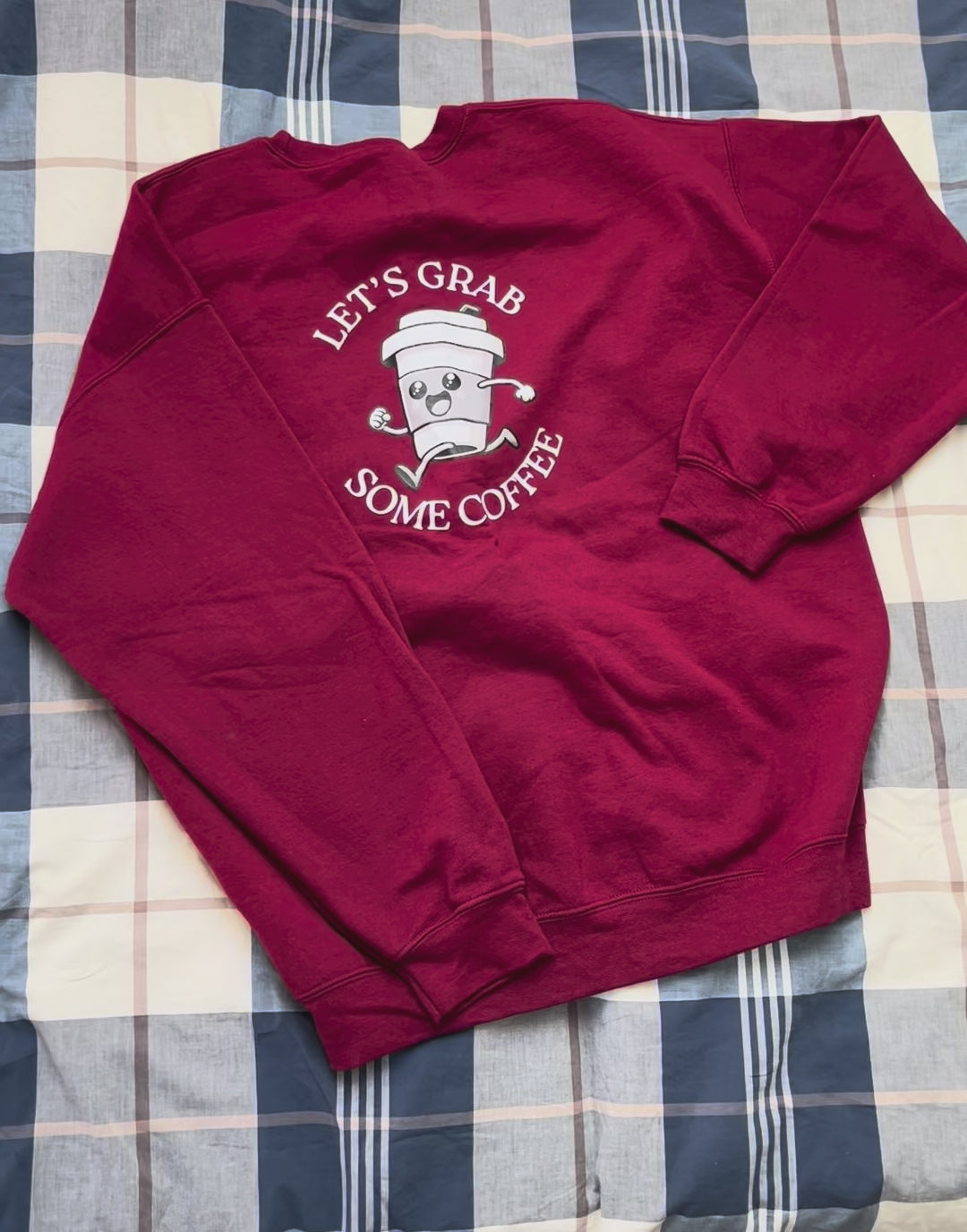 Let's Grab Some Coffee -  Sweater Back Print